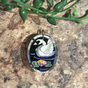 Vintage Lucite pendant